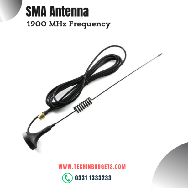 SMA Magnetic Mount Spring Antenna 5dBi 3G 4G LTE