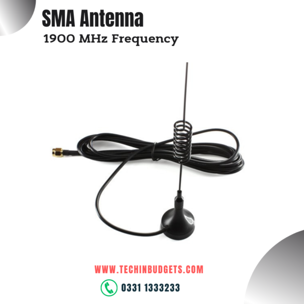 SMA Magnetic Mount Spring Antenna 5dBi 3G 4G LTE