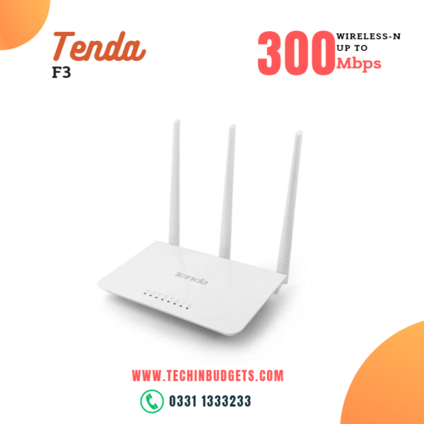 Tenda F3 300Mbps Wireless Wifi Router Extender