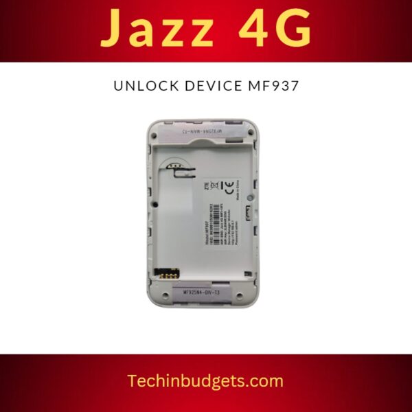 Jazz 4g mf937 unlock device