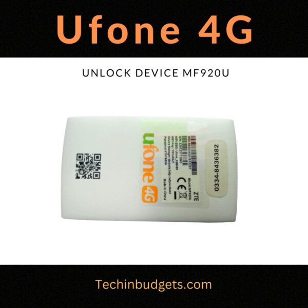 Ufone blaze 4g mf920 unlock device