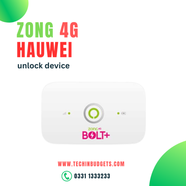 Zong 4g bolt+ Huawei Device Unlock