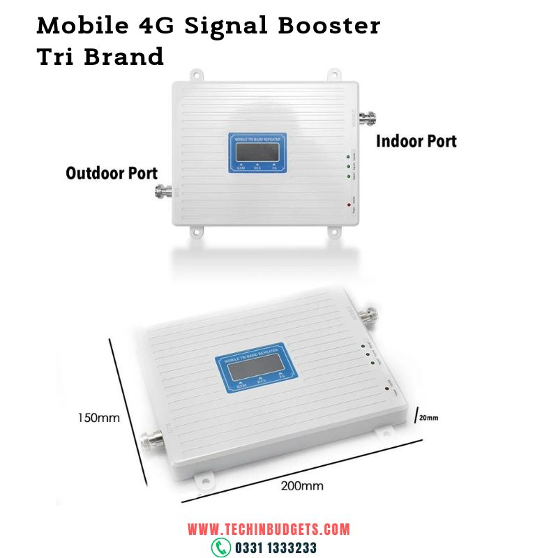 Amplificatore Segnale Cellulare 5G/4G/3G/2G A 6 Bande – 700/800/900/1800/2100/2600MHz Con 3 Antenne Interne E Cavi