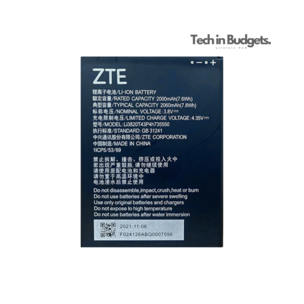 JAZZ ZTE MF937 Li3820T43P4h735550 BATTERY