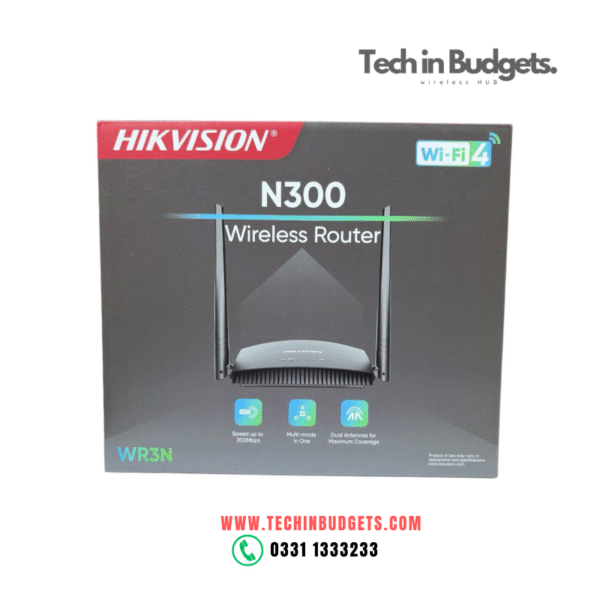 Hikvision N300 Wireless Router DS-3WR4G3N