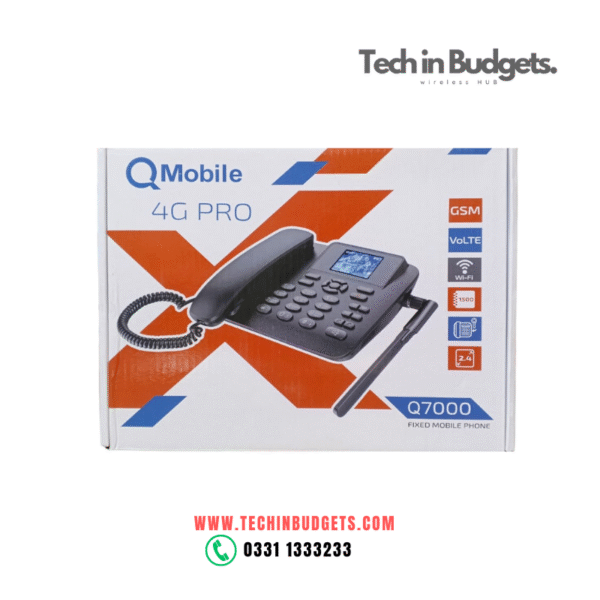 Qmobile 4g Pro Q7000 hotspot Wireless Desktop phone dual sim
