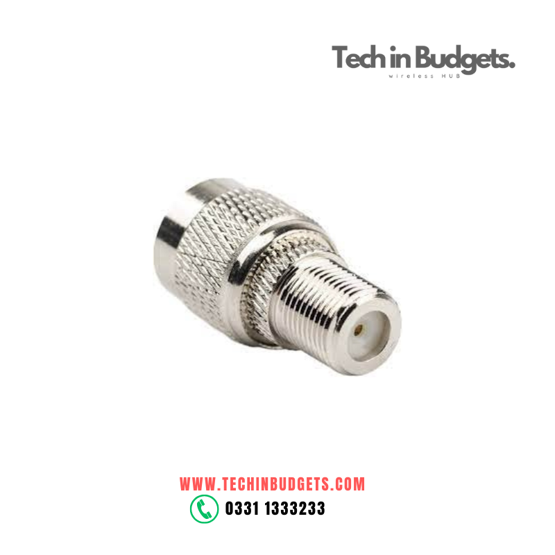 TNC male to F type female connector